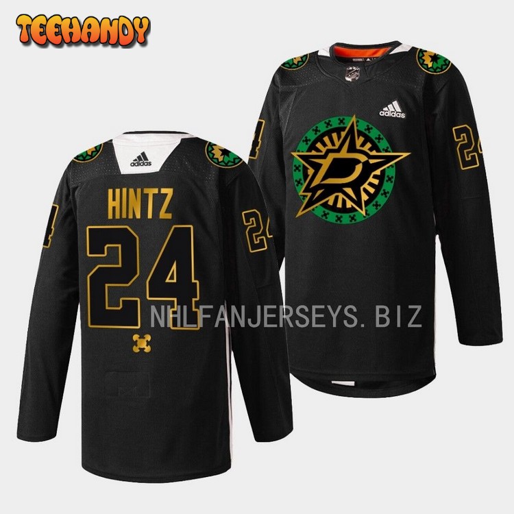 Dallas Stars Roope Hintz 2023 Black History Night Black Jersey