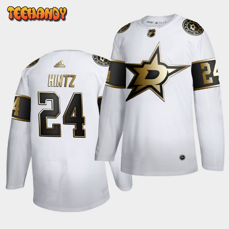 Dallas Stars Roope Hintz Golden Edition White Limited Jersey