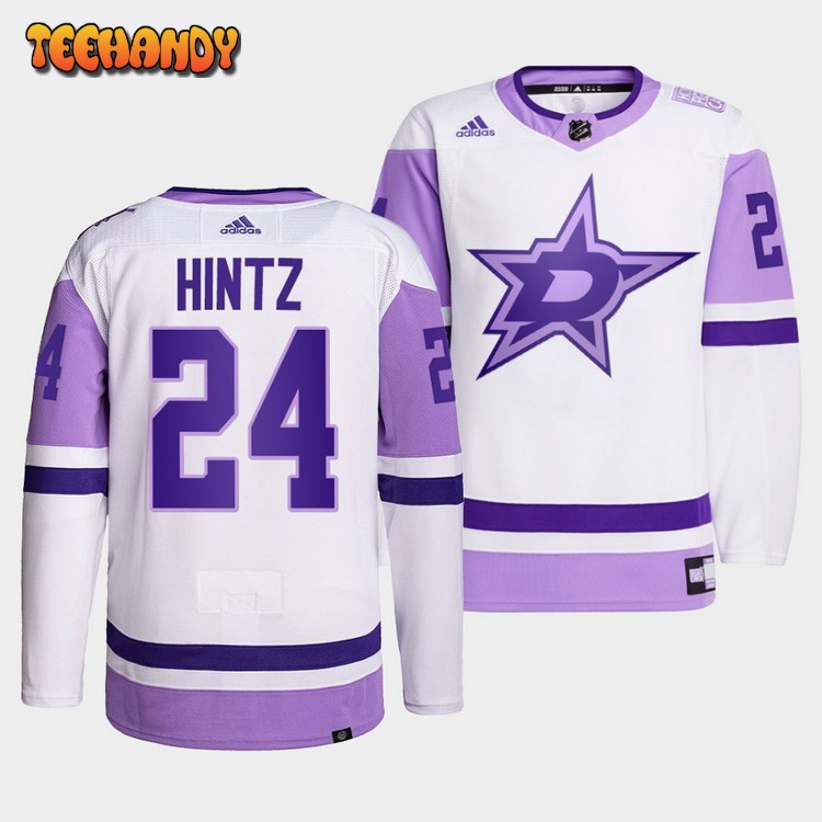 Dallas Stars Roope Hintz HockeyFightsCancer White Jersey