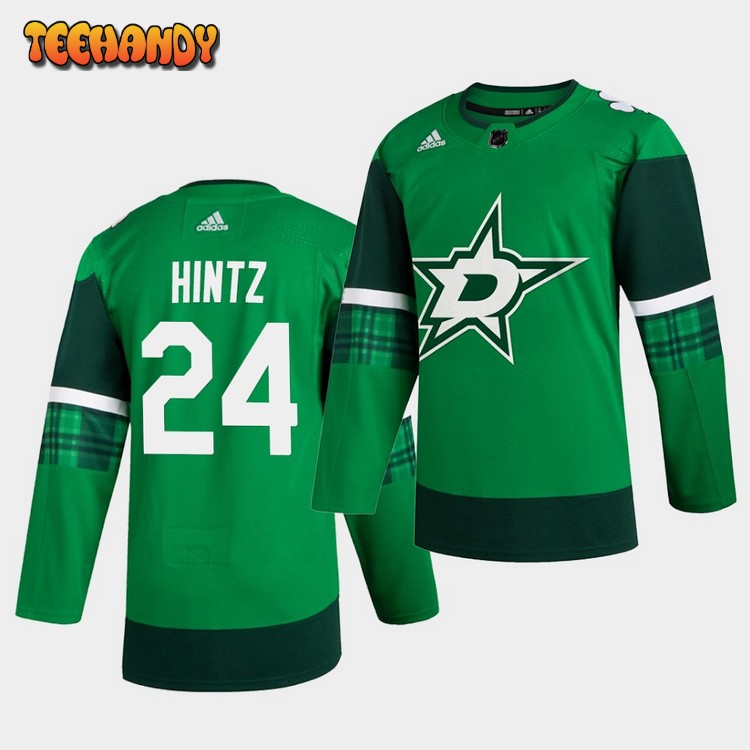 Dallas Stars Roope Hintz St. Patrick’s Day Player Green Jersey