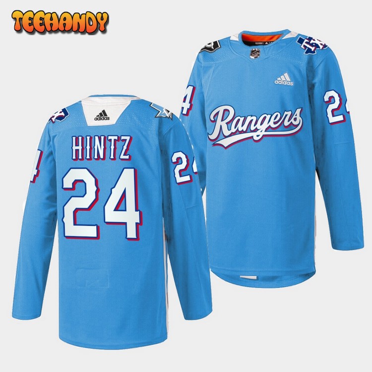 Dallas Stars Roope Hintz Texas Rangers Night Blue Jersey