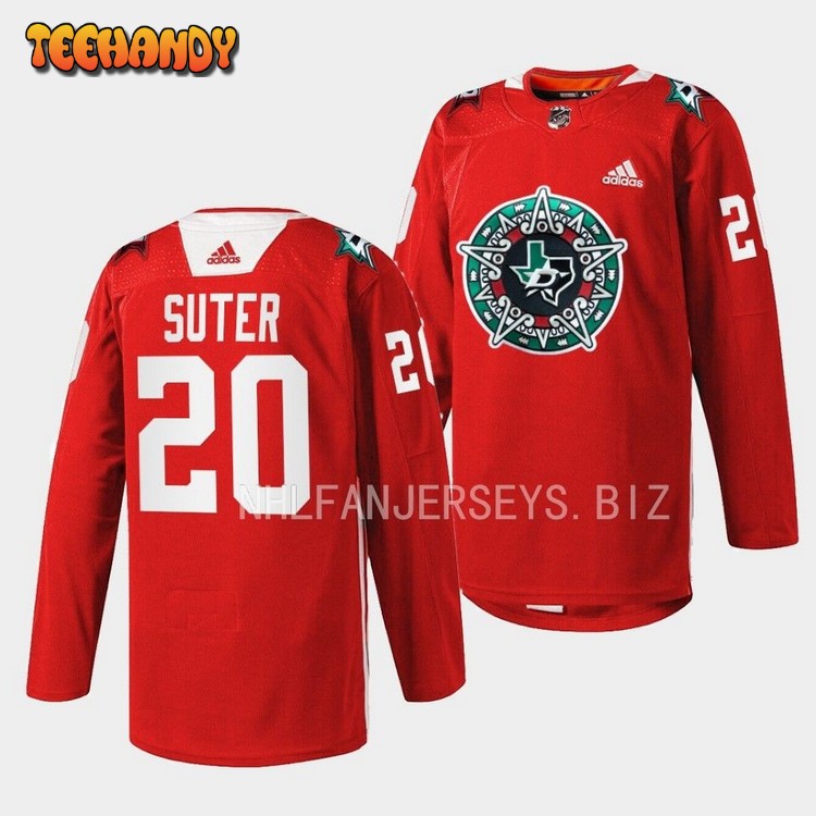 Dallas Stars Ryan Suter 2023 Noche Mexicana Red Jersey