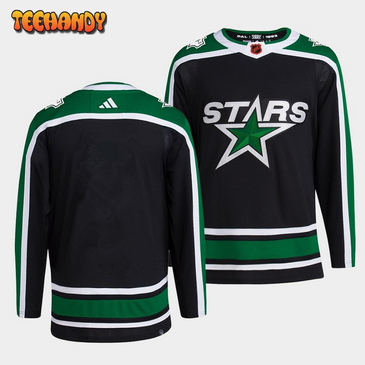 Dallas Stars Team 2022 Reverse Retro Black Jersey