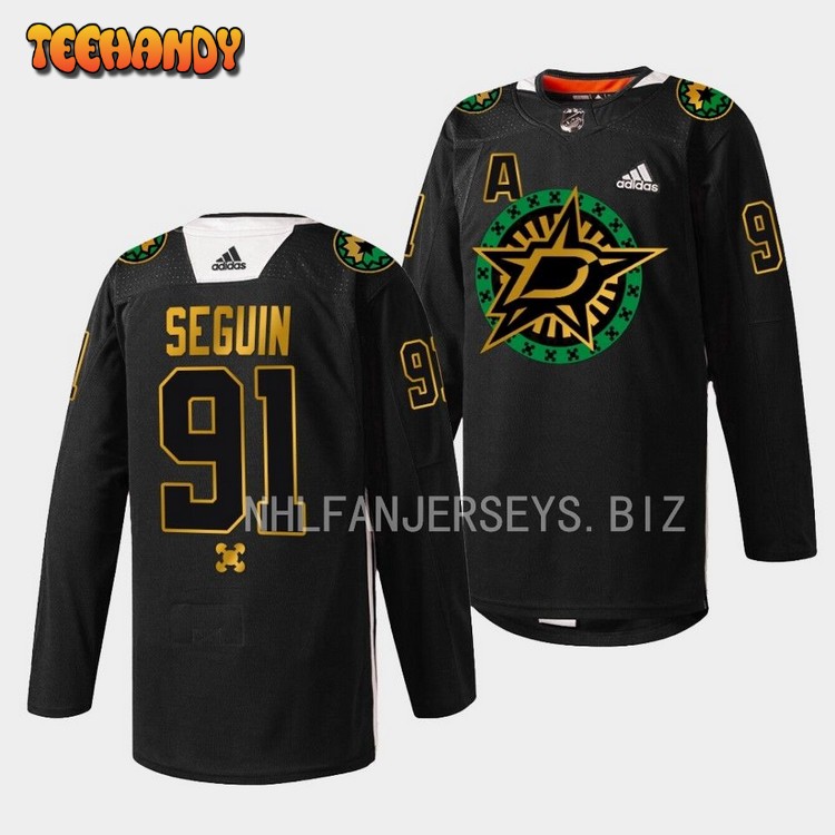 Dallas Stars Tyler Seguin 2023 Black History Night Black Jersey