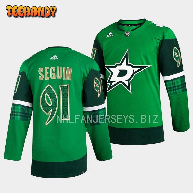 Dallas Stars Tyler Seguin 2023 St. Patricks Day Green Jersey