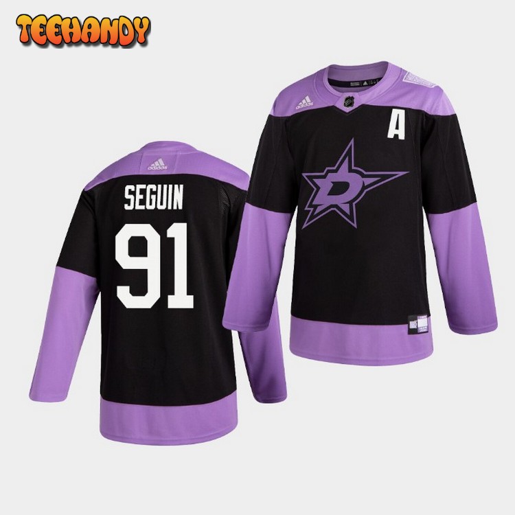 Dallas Stars Tyler Seguin Hockey Fights Cancer Practice Jersey