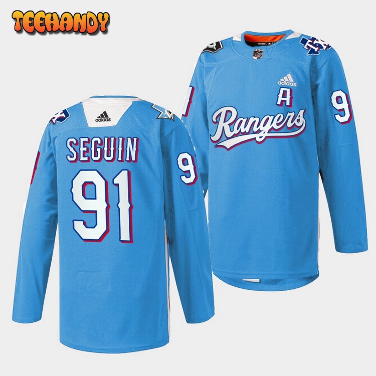 Dallas Stars Tyler Seguin Texas Rangers Night Blue Jersey