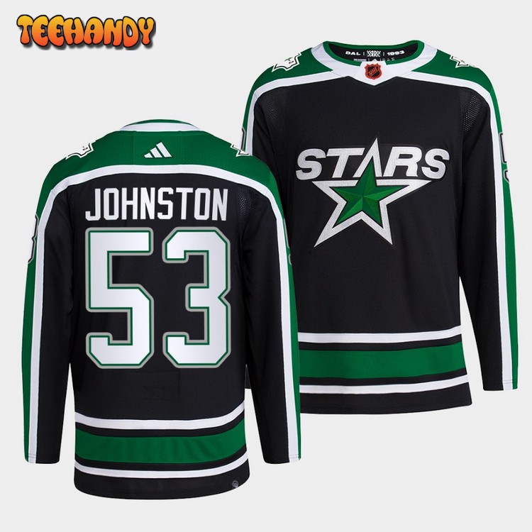 Dallas Stars Wyatt Johnston Reverse Black Jersey