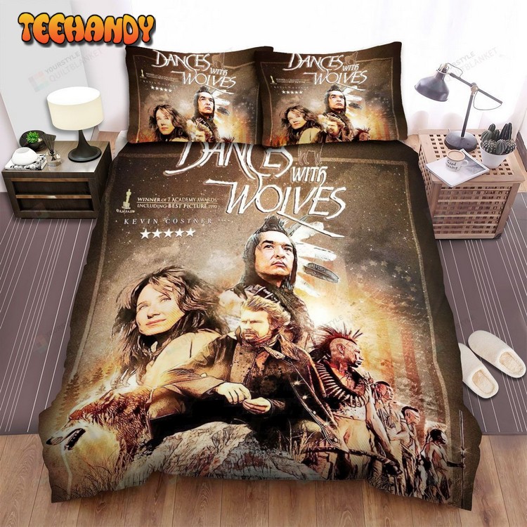 Dances With Wolves Movie Poster 2 Spread Comforter Bedding Sets