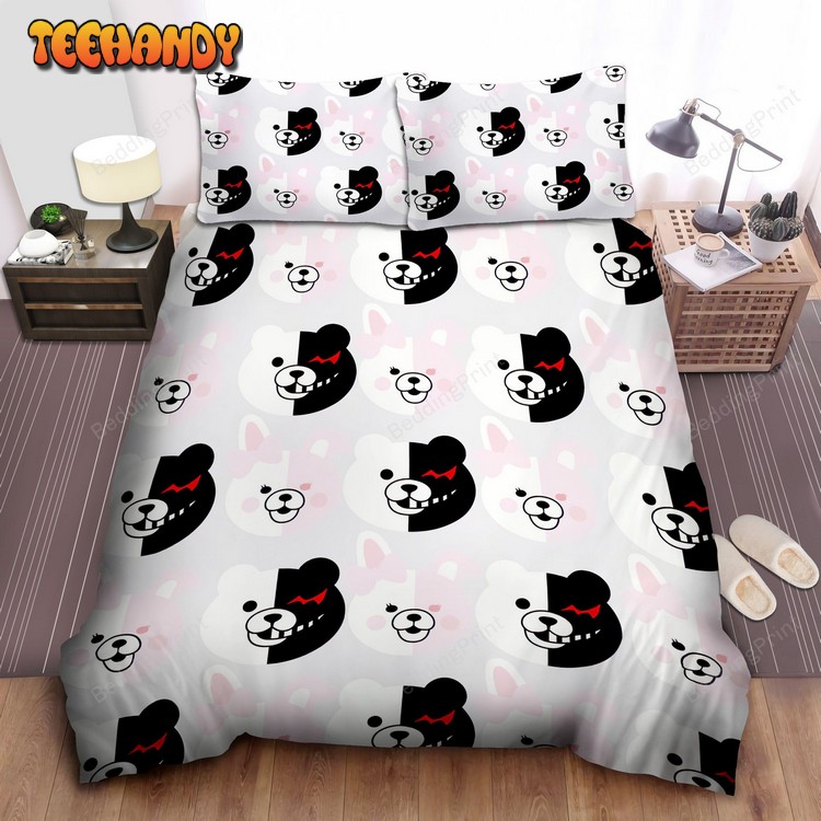 Danganronpa Momokuma and Momomi Cute Heads Bedding Sets