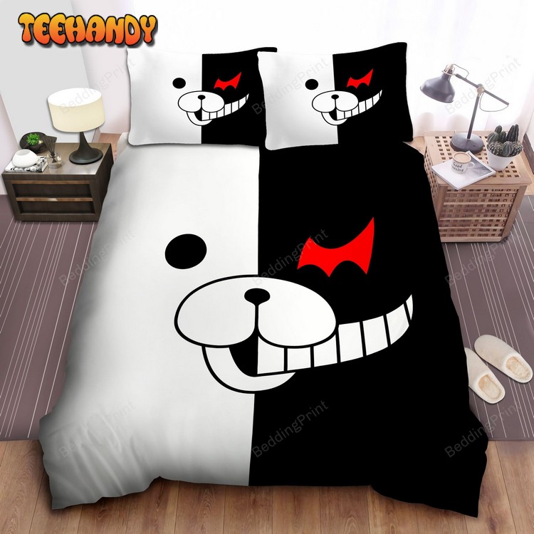 Danganronpa Momokuma Face Split Duvet Cover Bedding Sets