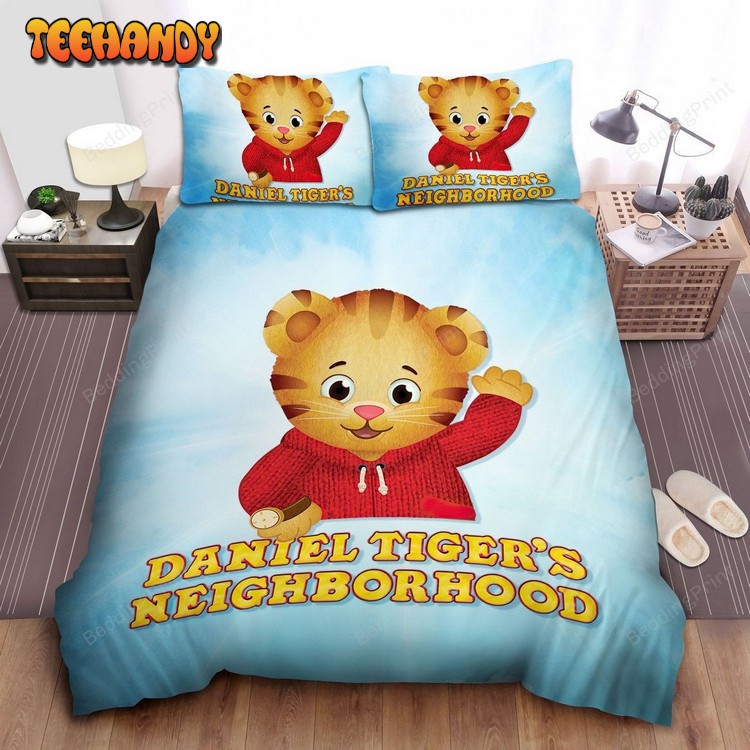 Daniel Tiger Waving Hand Bed Sheets Duvet Cover Bedding Sets