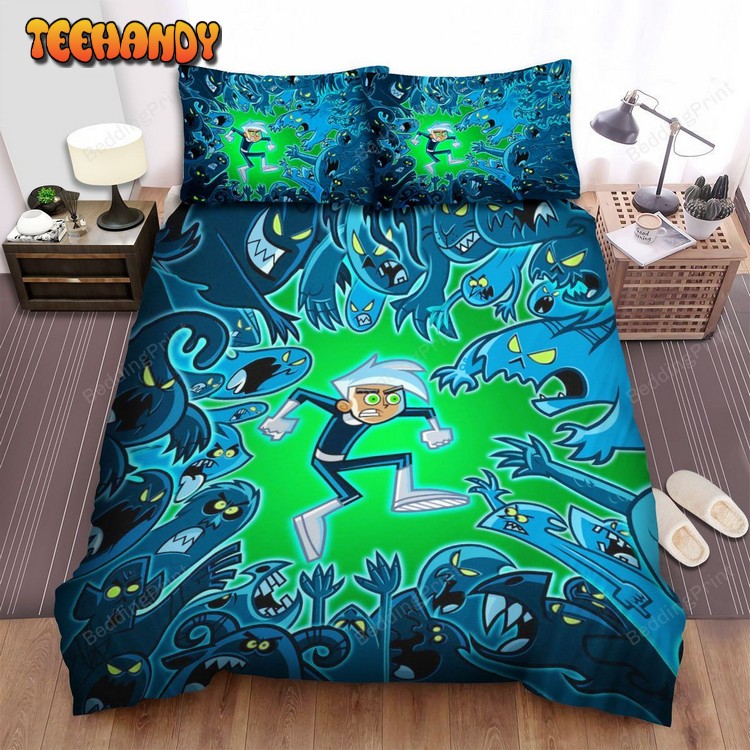 Danny Phantom Surrounded By Ghosts Spread Bedding Sets