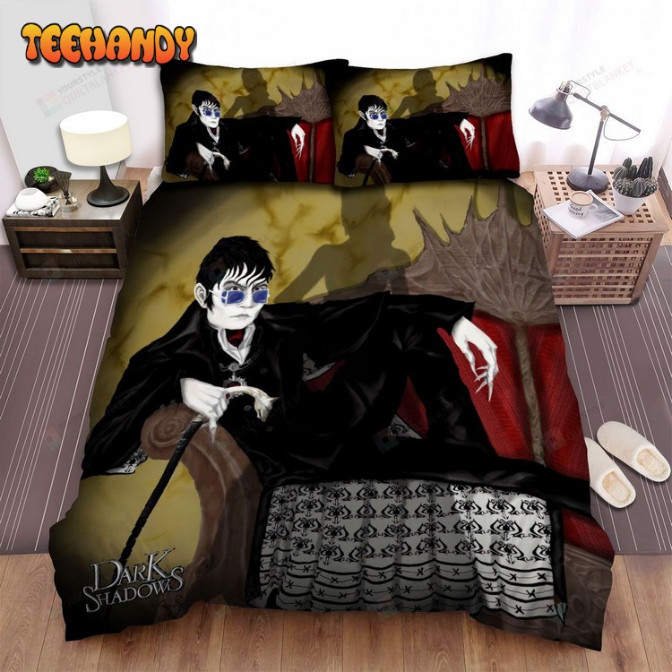 Dark Shadows The Men On Red Chair Art Poster Bedding Sets