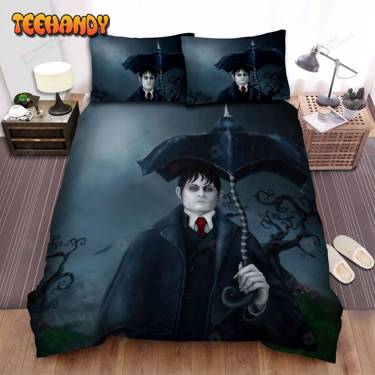 Dark Shadows The Men With Umbrella Art Movie Bedding Sets