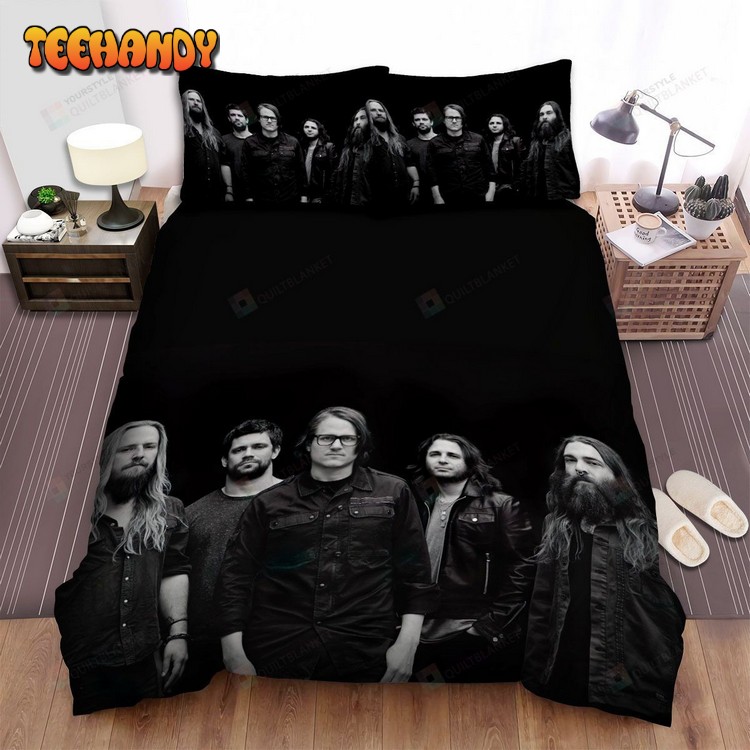 Darkest Hour The Band Posting On Black Background Bedding Sets