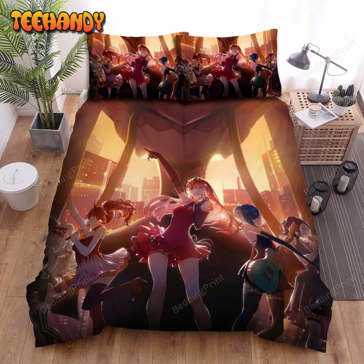 Darling In The Franxx Girls Music Band Artwork Spread Bedding Sets