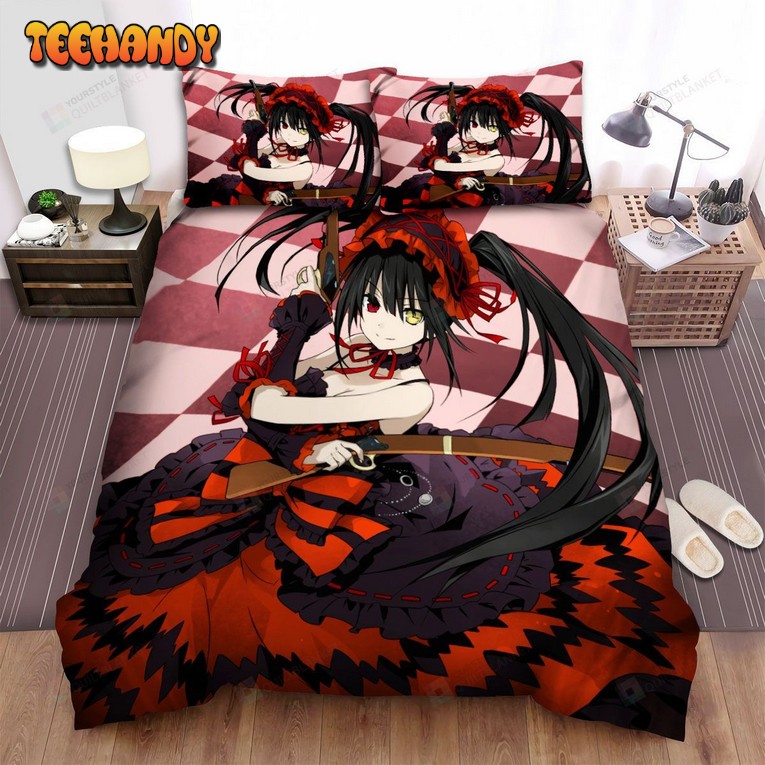 Date A Live Character Kurumi Tokisaki Spread Comforter Bedding Sets