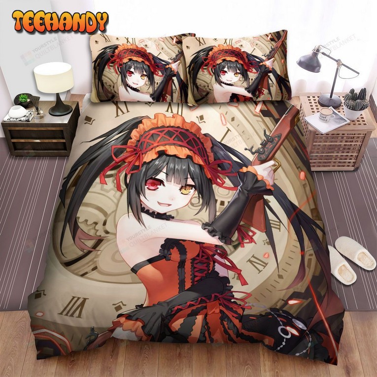 Date A Live Character Kurumi Tokisaki With The Guns Bedding Sets