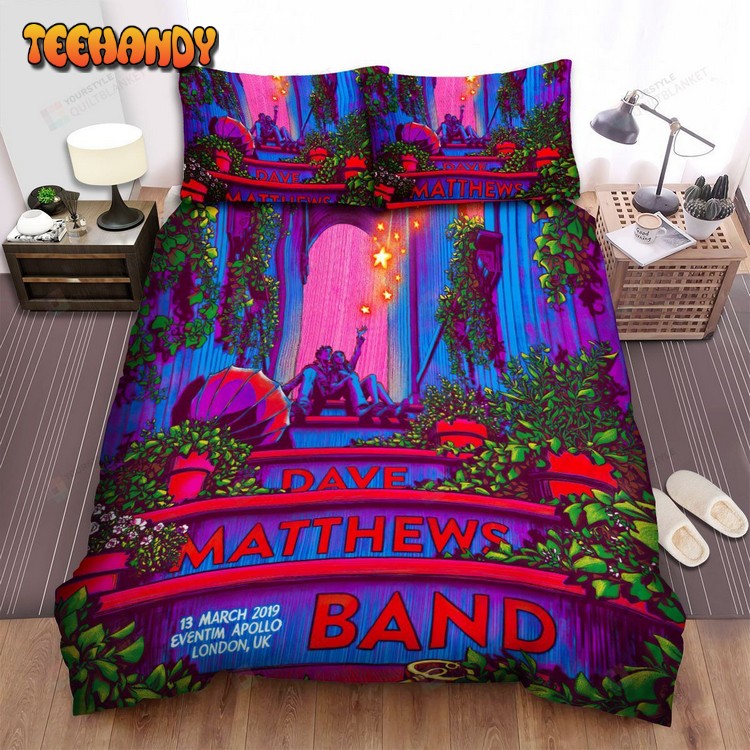 Dave Matthews London Concert Poster Bedding Sets