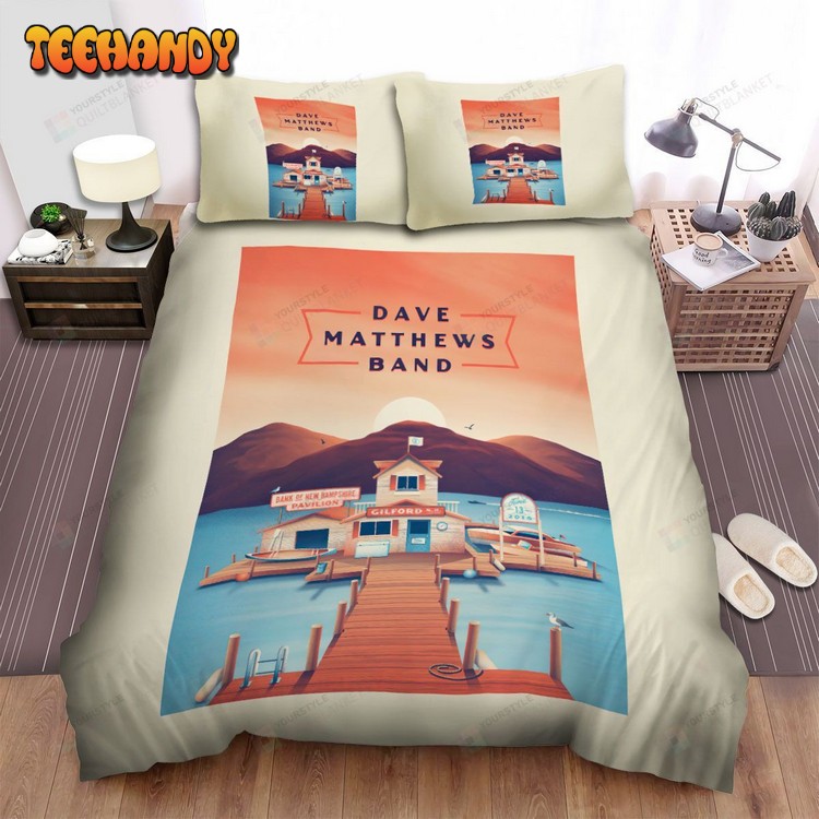 Dave Matthews Pavilion Concert Poster Comforter Bedding Sets