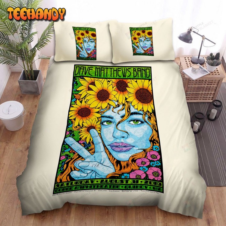 Dave Matthews Quincy Concert Poster Comforter Bedding Sets