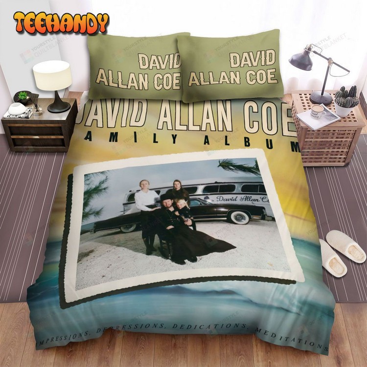 David Allan Coe Family Album Cover Comforter Bedding Sets