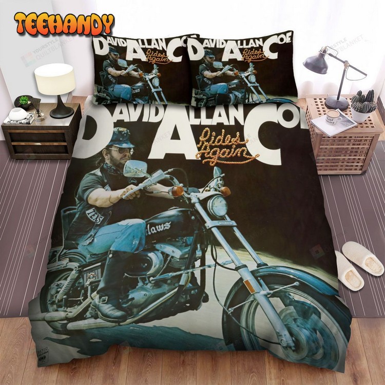 David Allan Coe Rides Again Album Cover Bedding Sets