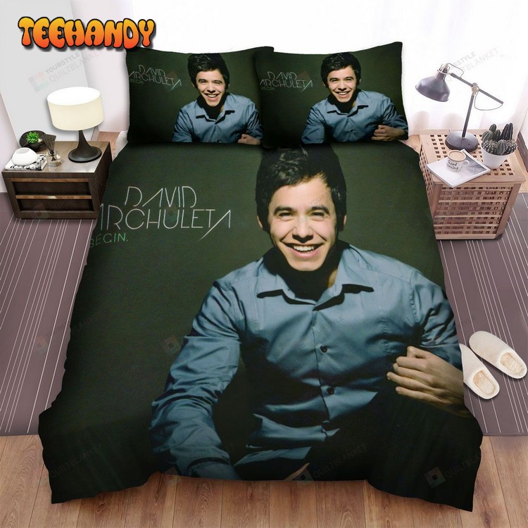 David Archuleta Begin Album Cover Spread Comforter Bedding Sets