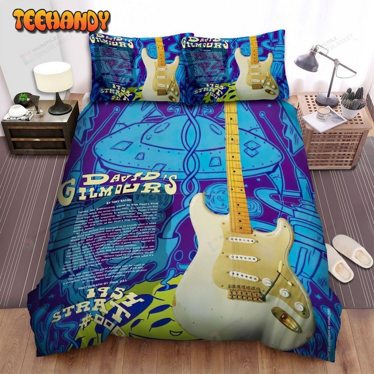 David Gilmour Vintage Poster Spread Comforter Bedding Sets