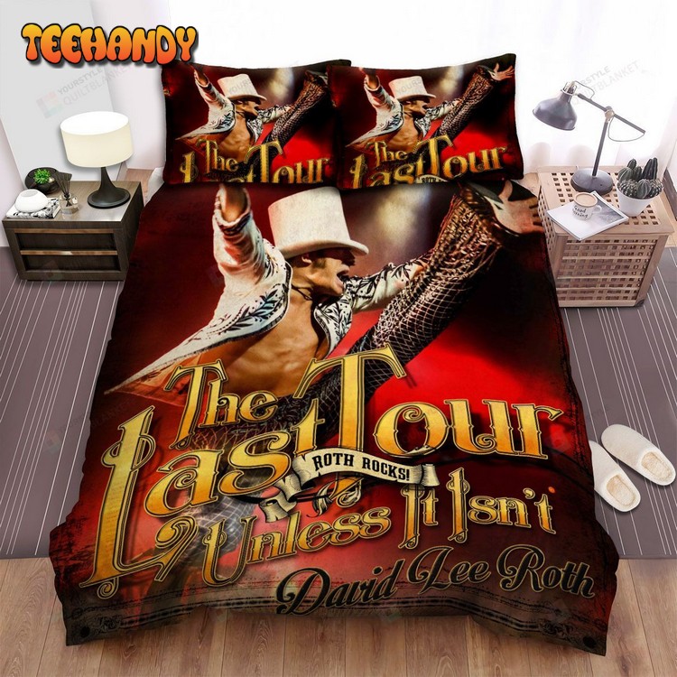 David Lee Roth The Last Tour Unless It Isn’t Poster Bedding Sets