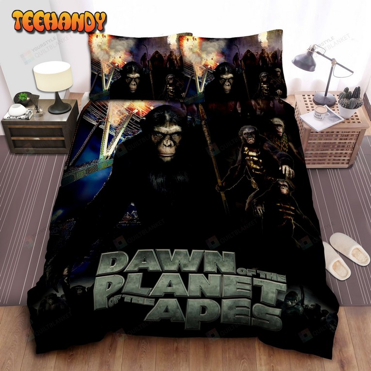 Dawn Of The Planet Of The Apes Alternative Movie Poster Bedding Sets