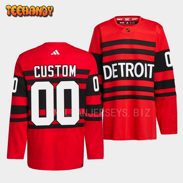 Detroit Red Wings Custom Reverse Red Jersey