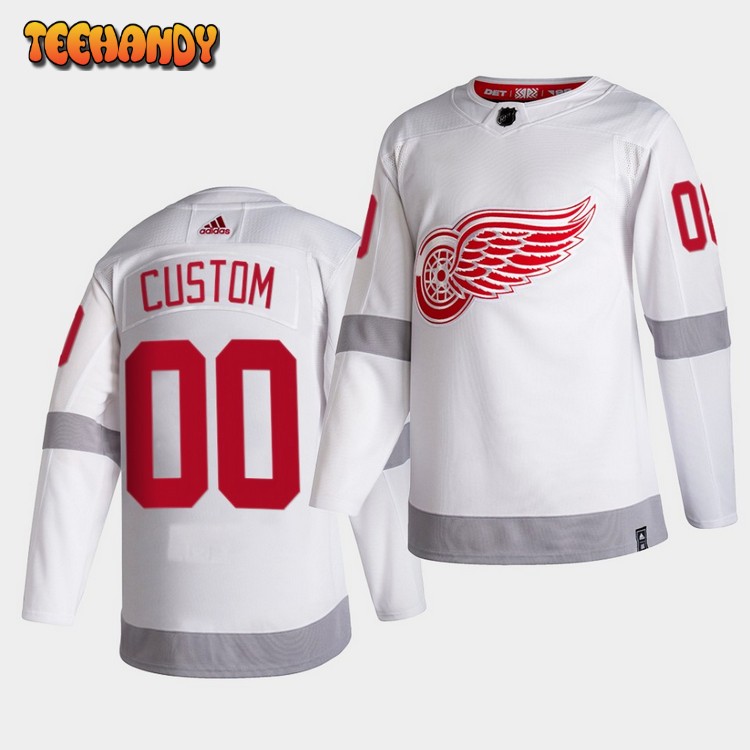 Detroit Red Wings Custom Reverse White Special Edition Jersey