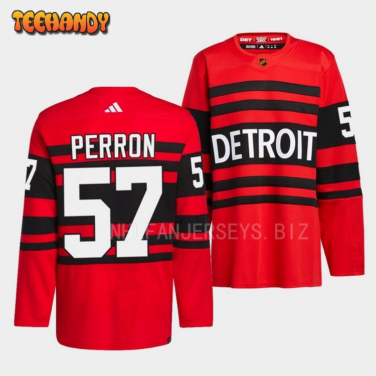 Detroit Red Wings David Perron 2022 Reverse Retro 2.0 Red Jersey