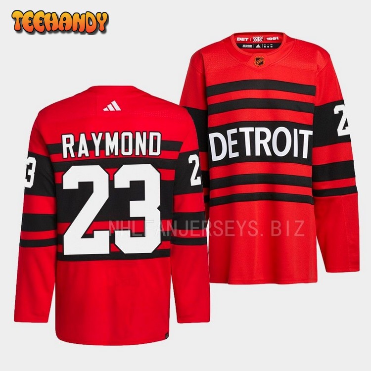Detroit Red Wings Lucas Raymond 2022 Reverse Retro 2.0 Red Jersey