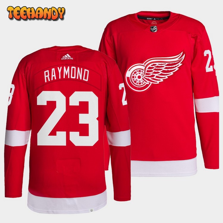 Detroit Red Wings Lucas Raymond Home Red Jersey