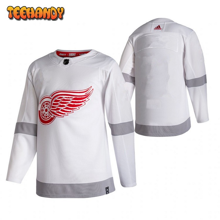 Detroit Red Wings Team 2021 Reverse Retro White Jersey