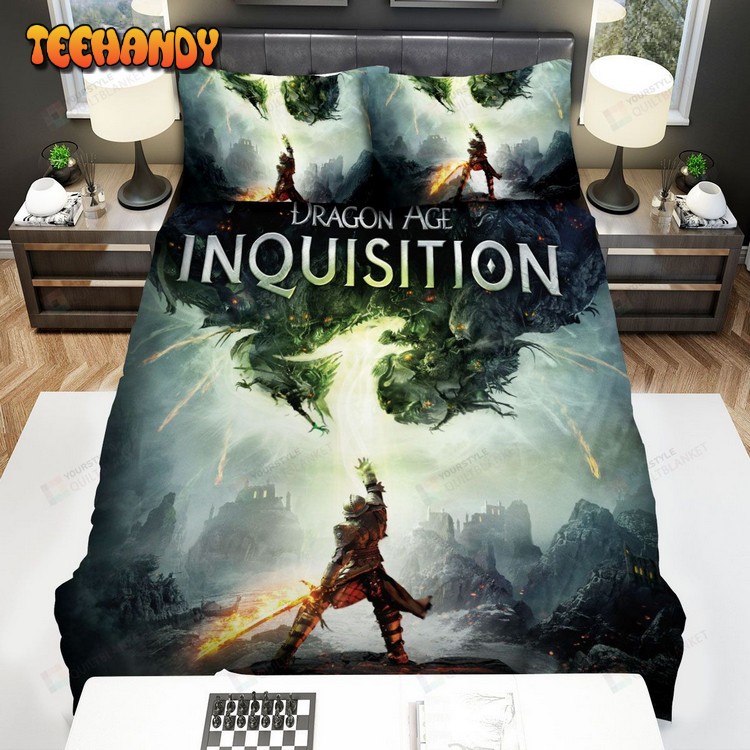 Dragon Age Inquisition Poster Spread Comforter Bedding Sets