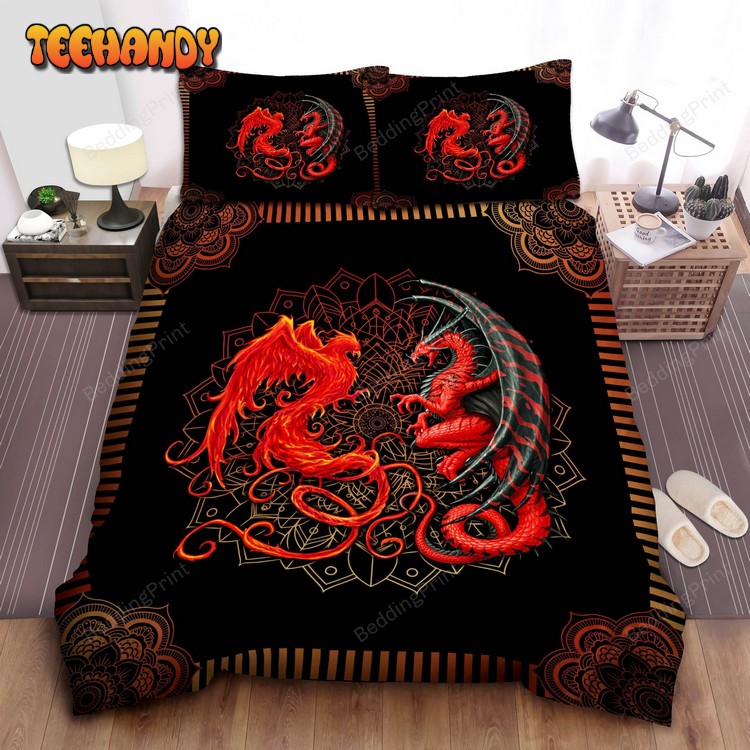 Dragon And Hoenix Bed Sheets Duvet Cover Bedding Sets