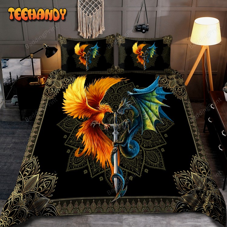 Dragon And Phoenix Bed Sheets Duvet Cover Bedding Sets For Fan