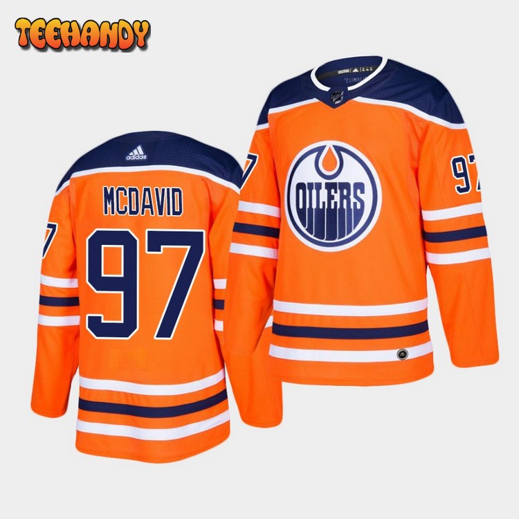Edmonton Oilers Connor McDavid Home Orange Jersey