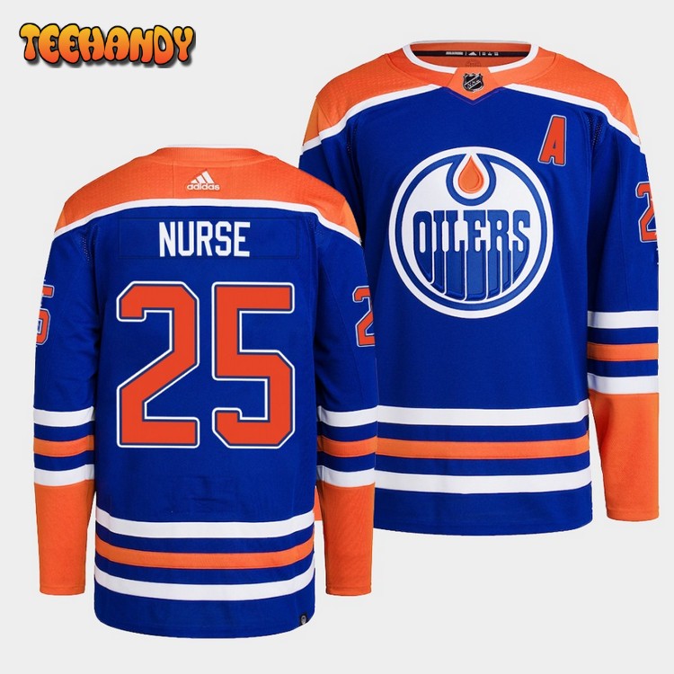 Edmonton Oilers Darnell Nurse 2022-23 Home Royal Jersey