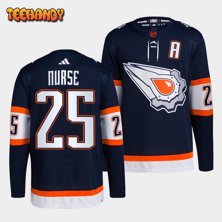 Edmonton Oilers Darnell Nurse Reverse Navy Jersey