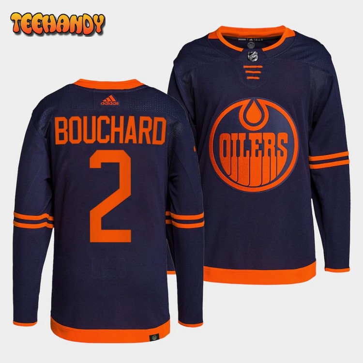 Edmonton Oilers Evan Bouchard Alternate Navy Jersey