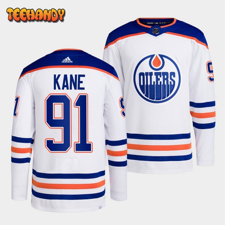 Edmonton Oilers Evander Kane 2022-23 Away White Jersey