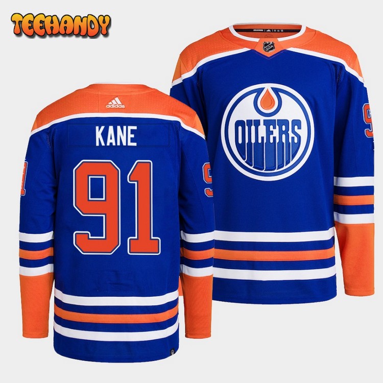 Edmonton Oilers Evander Kane 2022-23 Home Blue Jersey