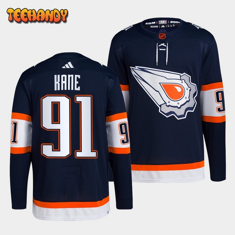 Edmonton Oilers Evander Kane Reverse Navy Jersey