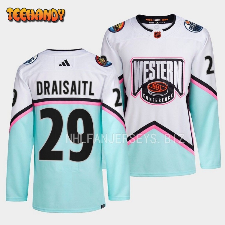 Edmonton Oilers Leon Draisaitl 2023 NHL All-Star White Jersey