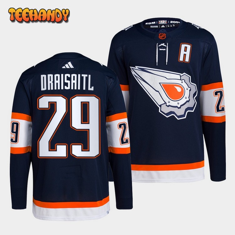 Edmonton Oilers Leon Draisaitl Reverse Navy Jersey